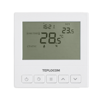 Термостат TEPLOCOM TS-PROG-220/3A (комнатный, встраиваемый, программируемый)